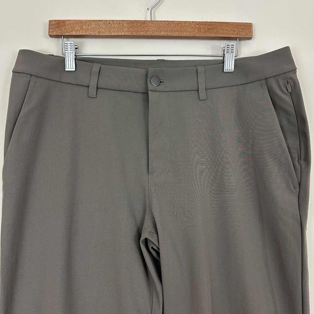 Lululemon ABC Warpstream Pants Gray Stretch Slim Fit Mens 36 LM5AO4S